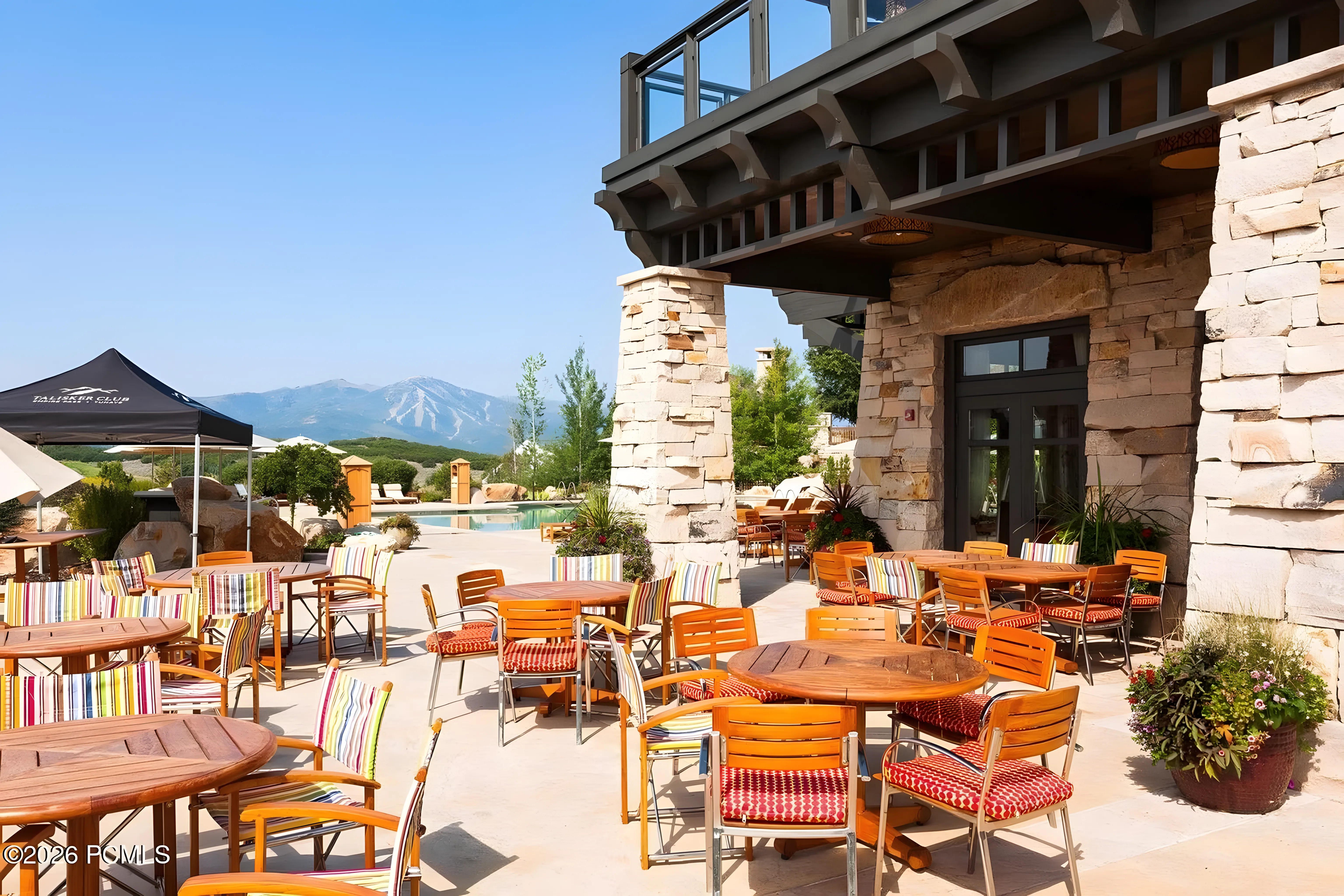 Heber Valley custom home outdoor area