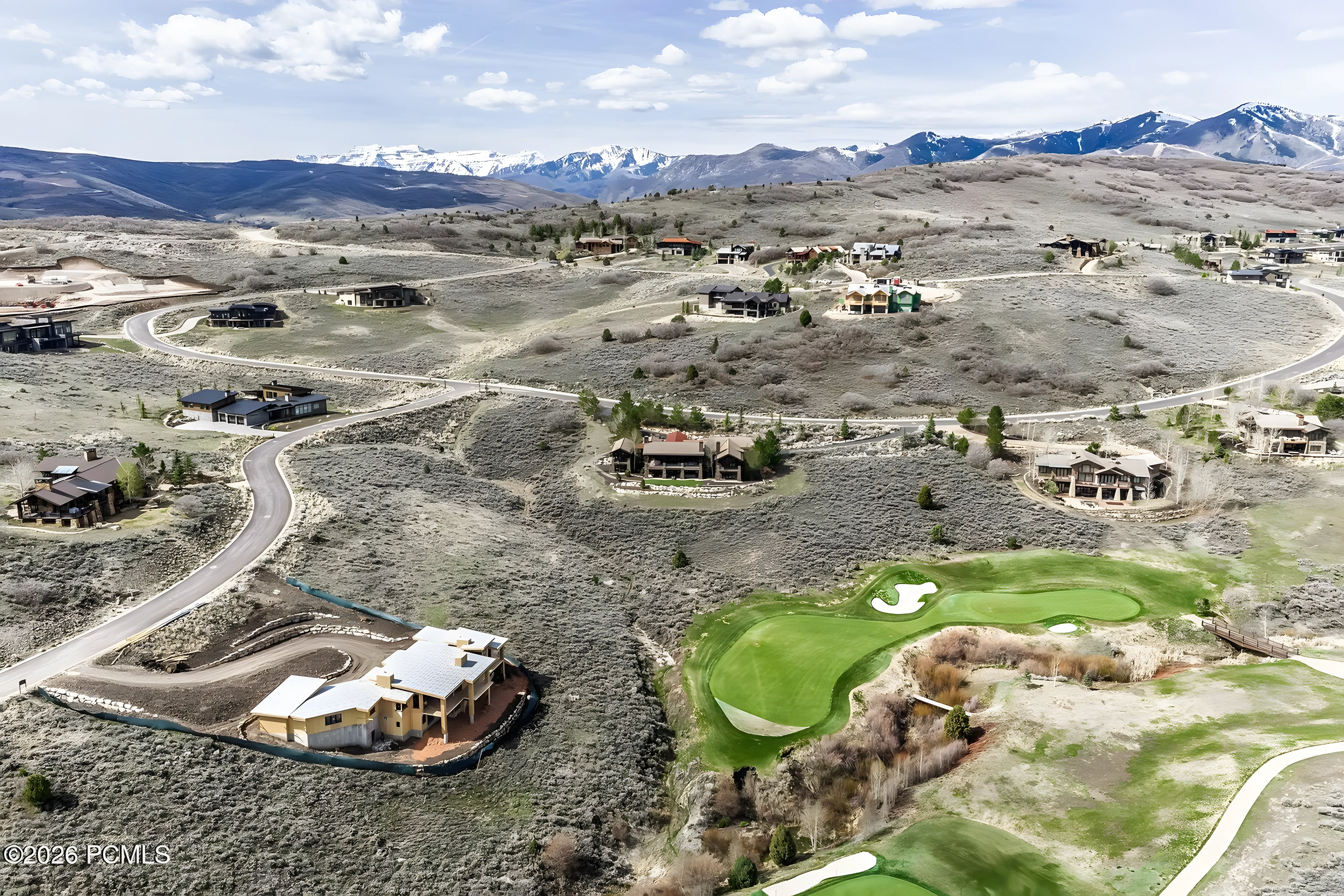 Tuhaye Golf Retreat build phase aerial