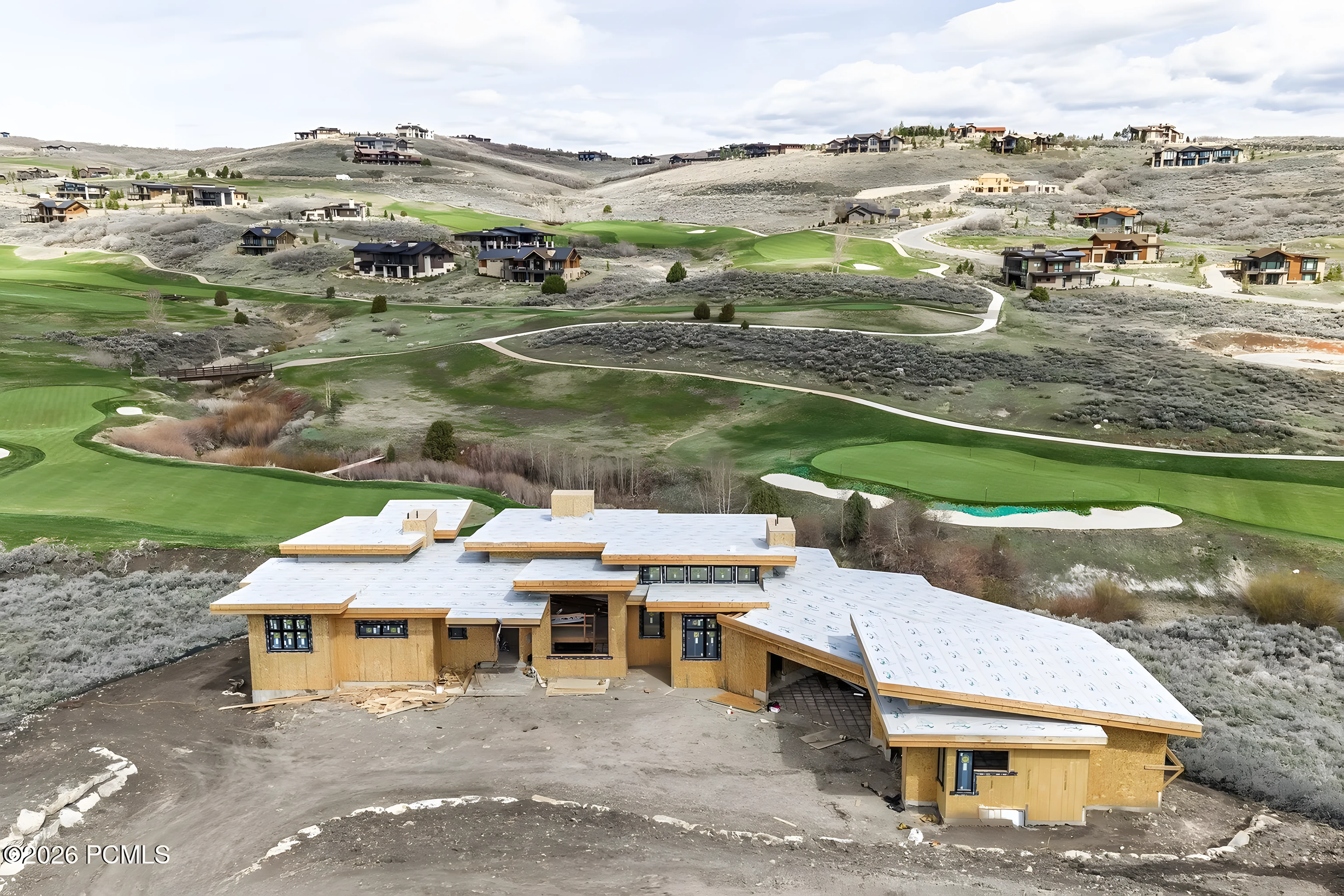 Tuhaye Golf Retreat framing and sheathing phase