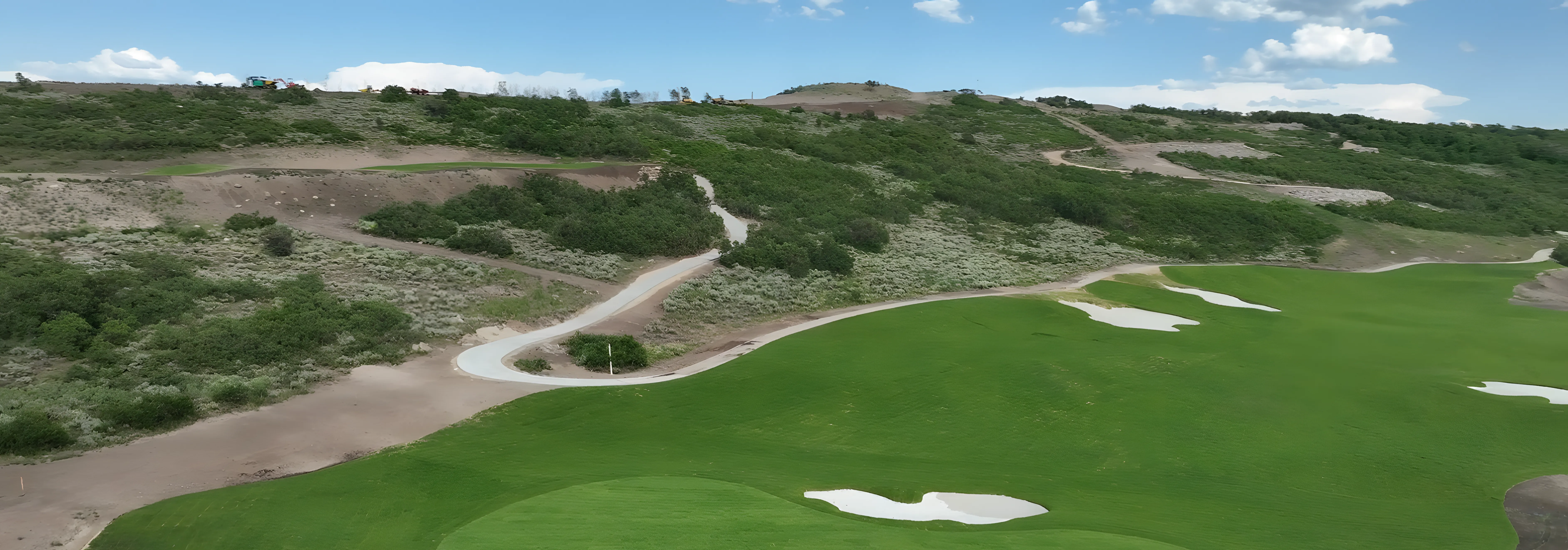 Aerial view of the Marcella at Jordanelle Ridge community grounds
