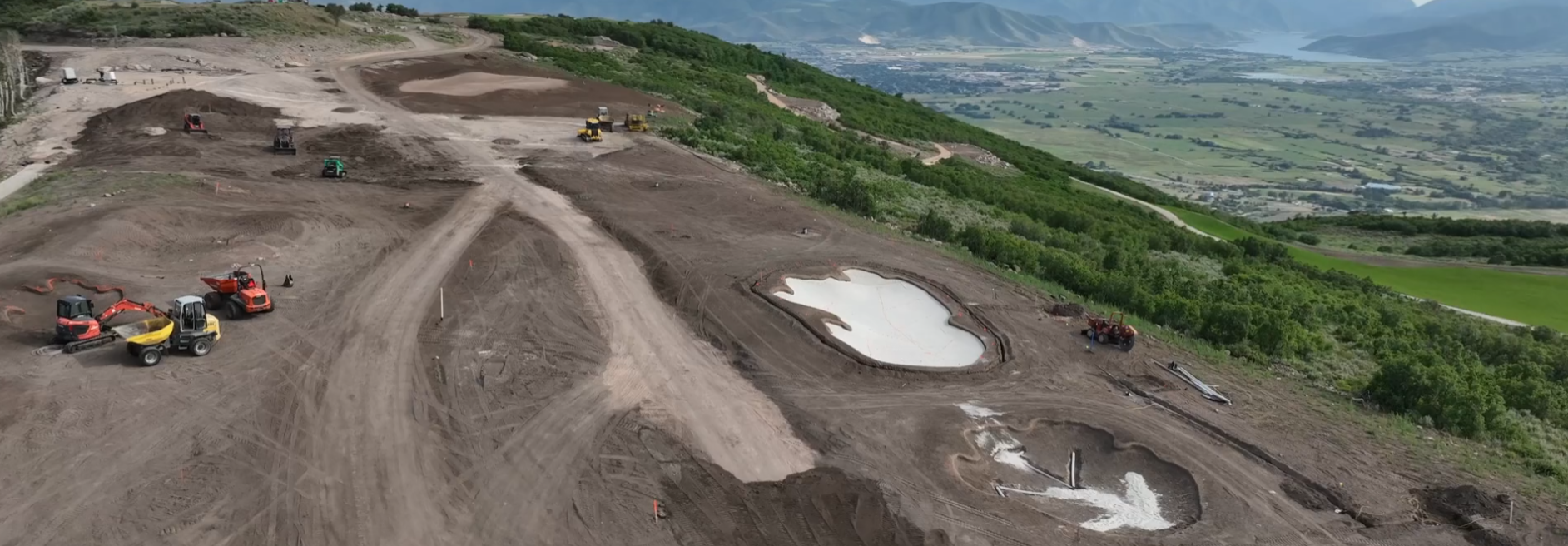 Active grading and site work underway at Marcella at Jordanelle Ridge