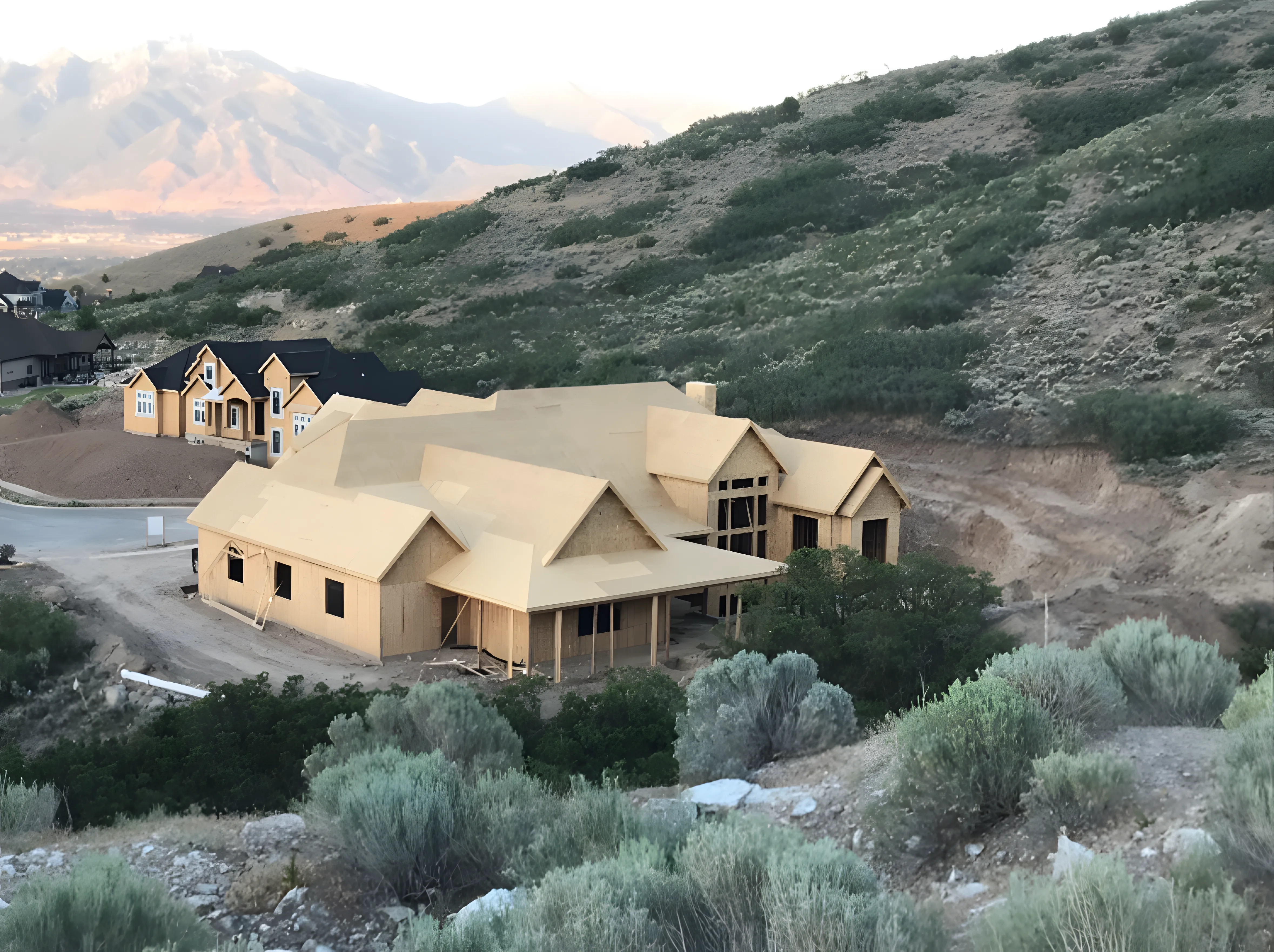 Mountain Retreat site transformation before