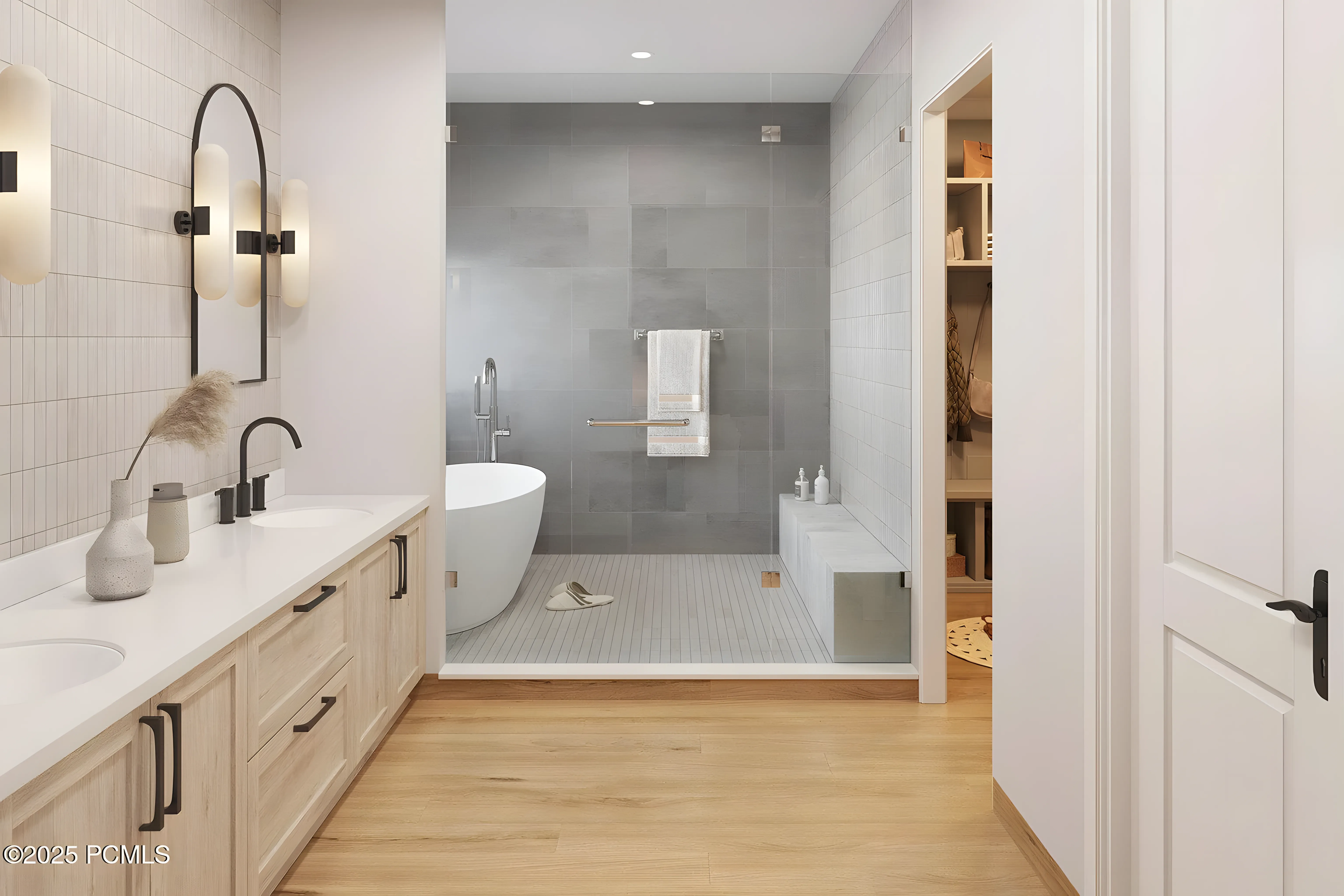 Warm living spaces with custom finishes