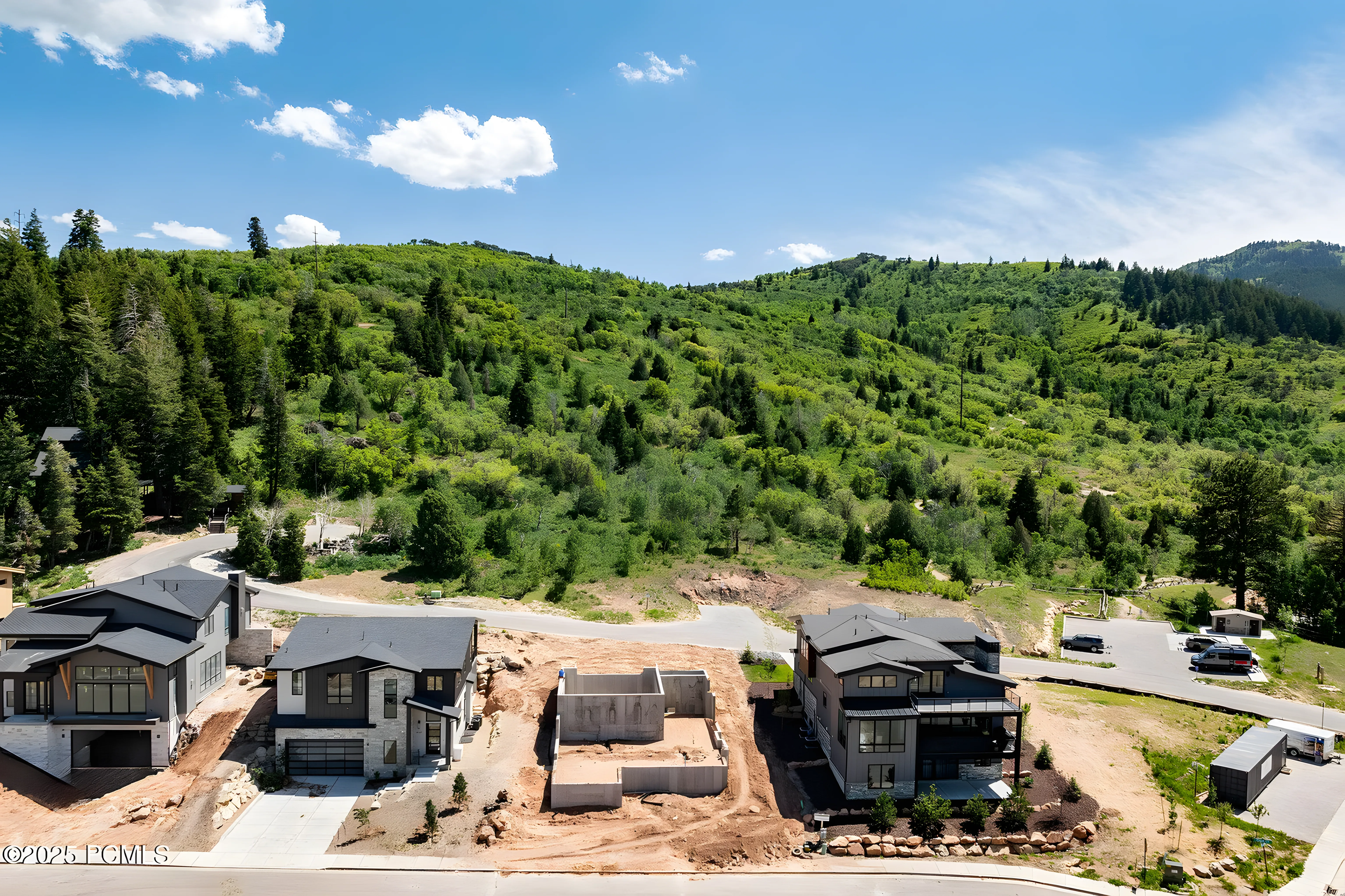 Park City Hideaway early framing phase