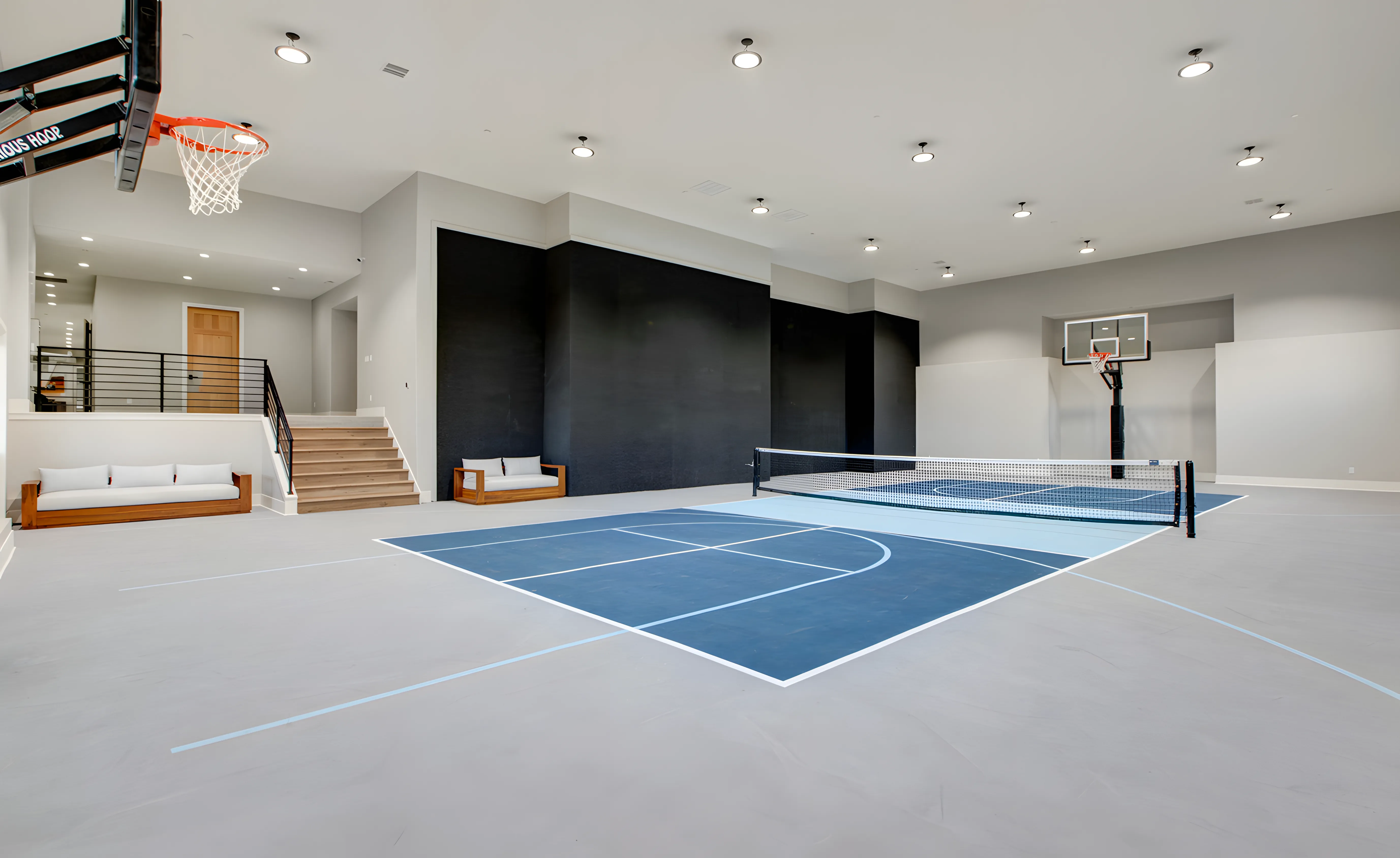 Mountain Modern Estate full indoor sports court